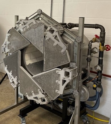 fire work glass studio blowing glass south devon 2