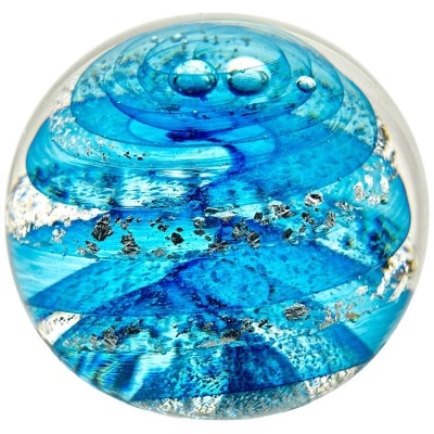 Turquoise-and-Silver-Infinity-PaperweIght-LS5